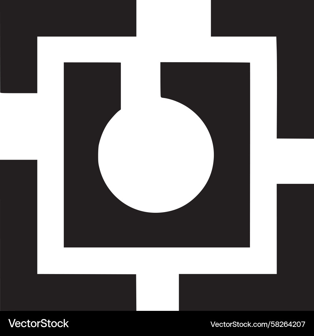 Circular Loop Symbol Vector Image