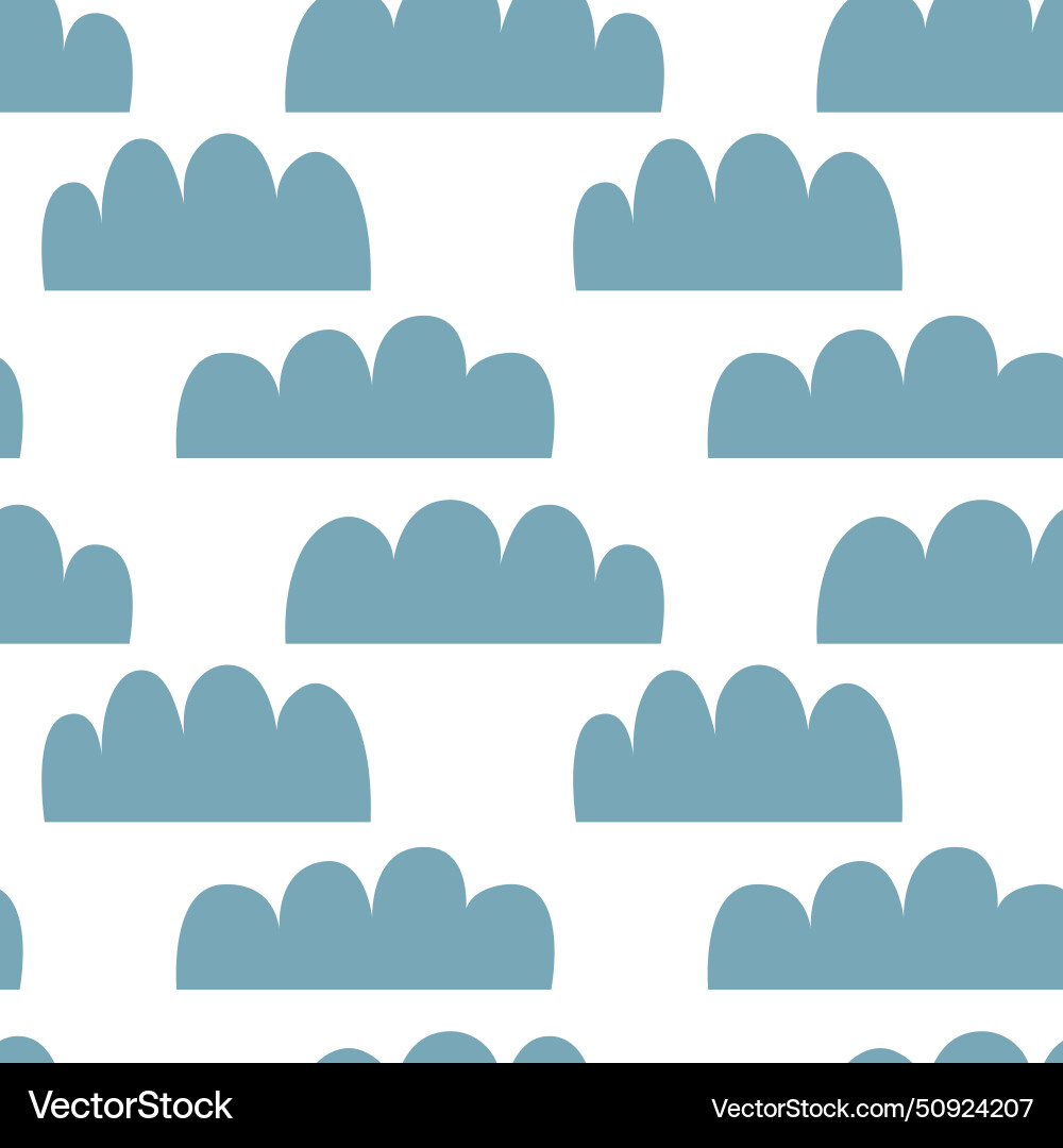 Clouds seamless pattern vector image