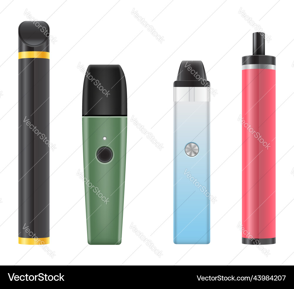 Electronic cigarette device smoke vaporizer – Royalty-Free Vector