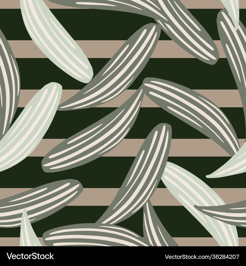 Seamless random pattern with doodle lily Vector Image