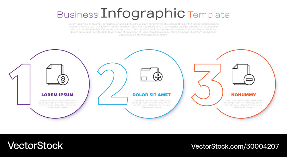 Set line finance document add new folder Set line finance document add new folder vector image