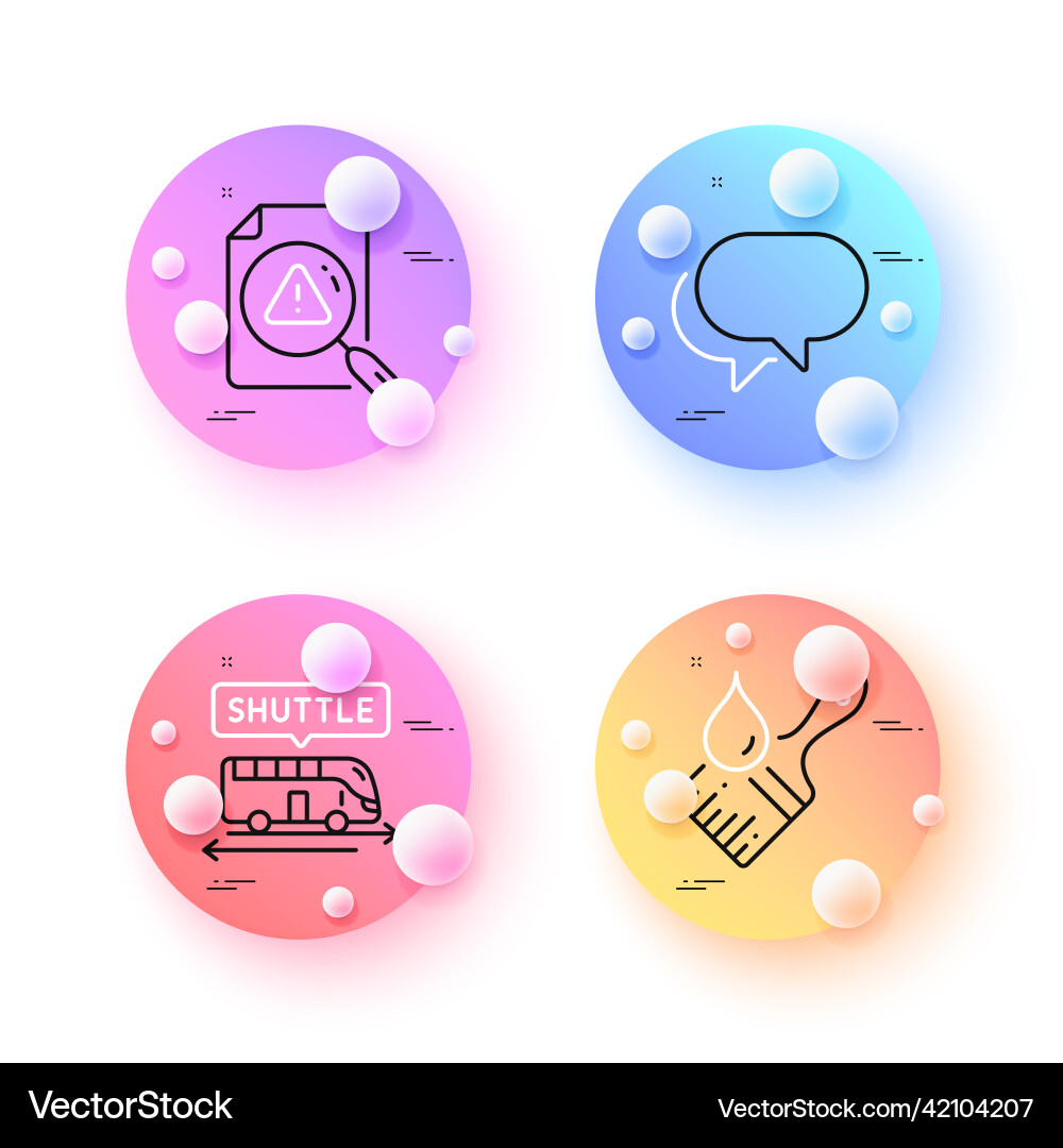 Shuttle bus brush and search document minimal Vector Image