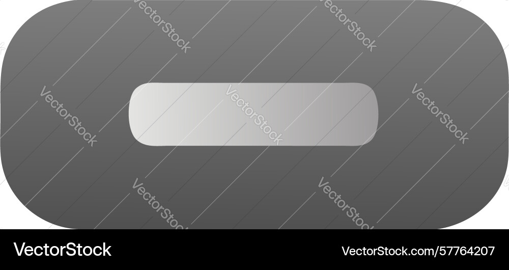 Simple grey oval toggle button ui element design Vector Image