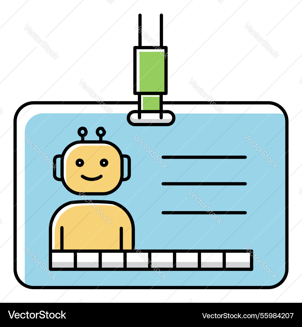 Smart security pass with ai technology icon design Smart security pass with ai technology icon design vector image