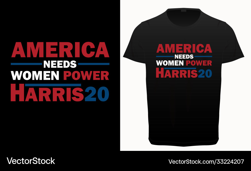 Usa president election typography t-shirt design Usa president election typography t-shirt design vector image