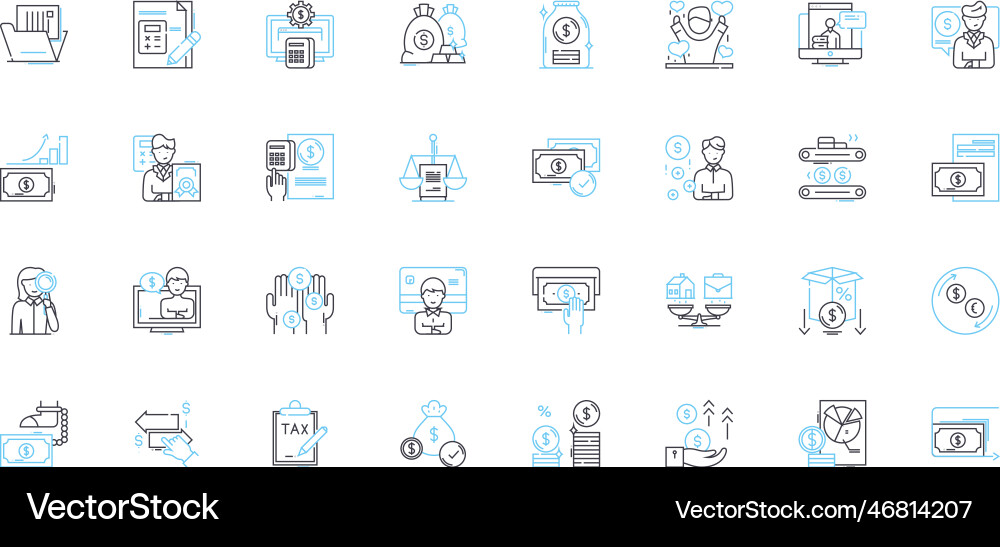 Web design and development linear icons set vector image