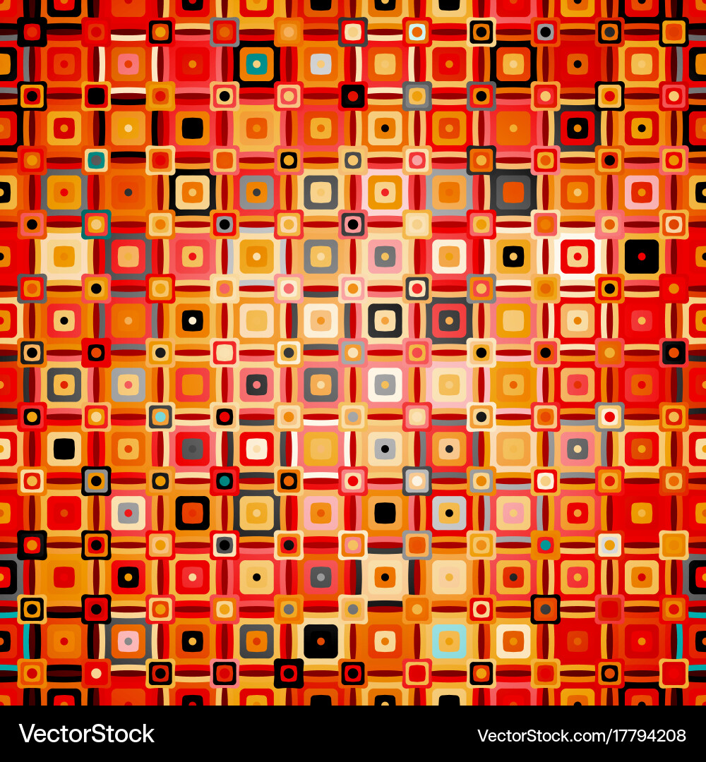 Abstract geometric pattern in disco style vector image