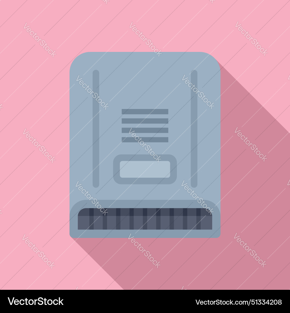 Flat design icon of a modern data storage device Flat design icon of a modern data storage device Vector Image