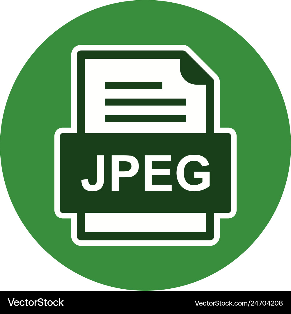 Jpeg file document icon vector image