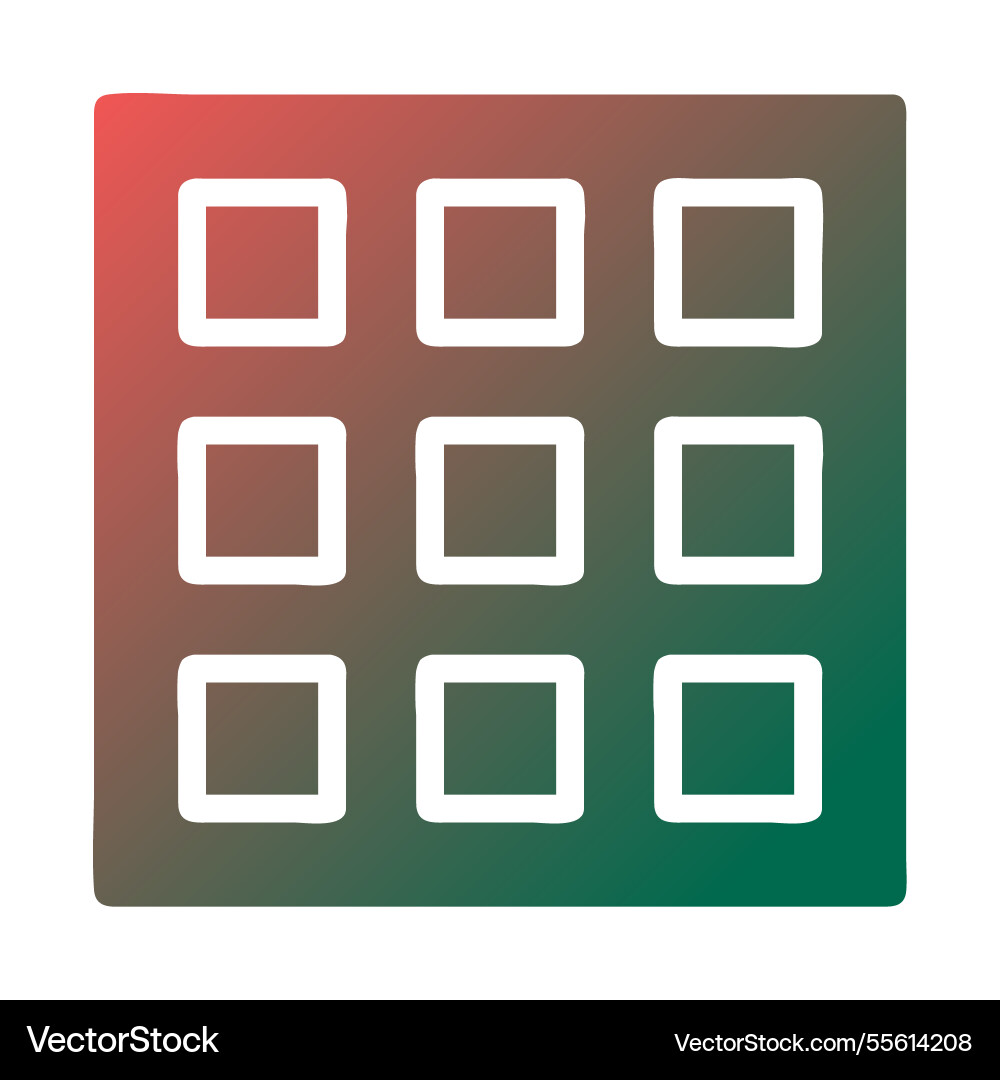 Menu icon with gradient background graphic design vector image