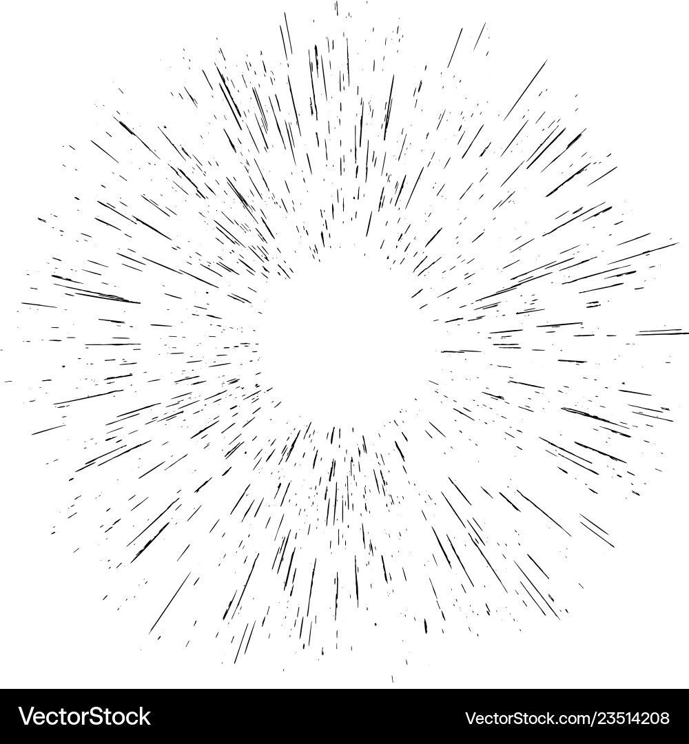 Radiating from the center burst light rays object Radiating from the center burst light rays object vector image