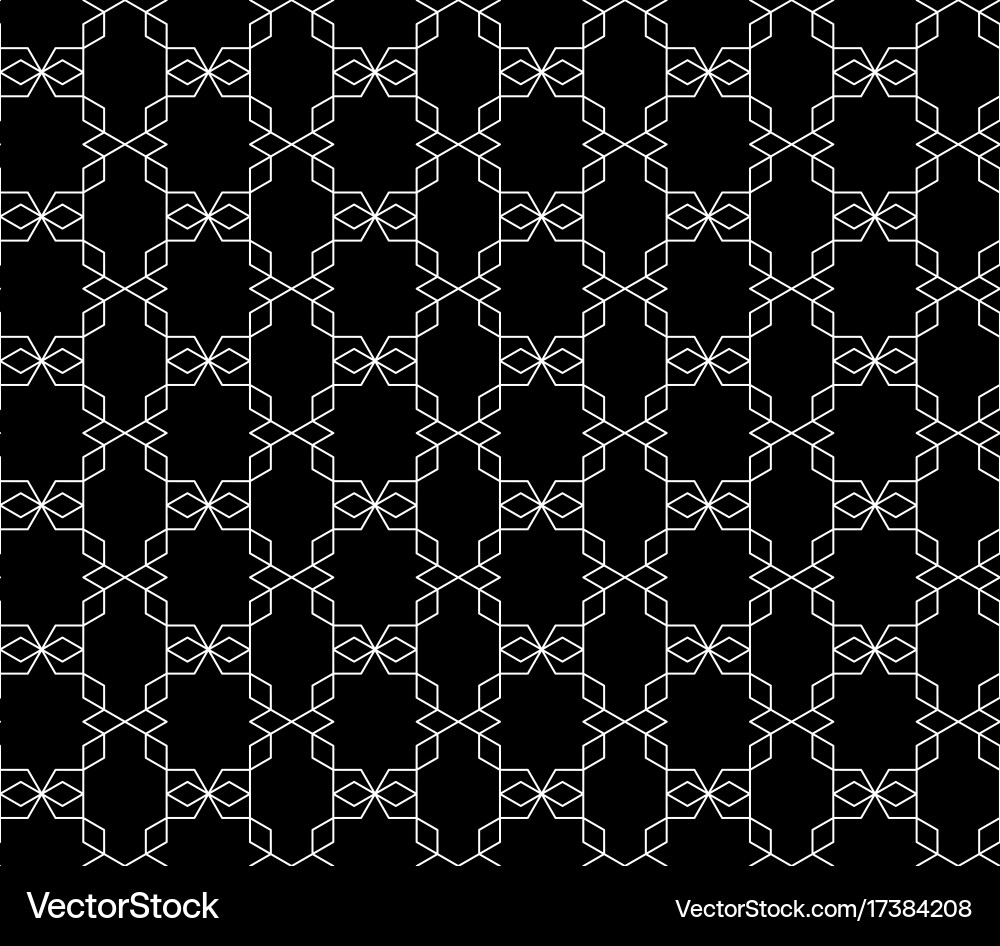 Seamless geometric pattern with editable vector image