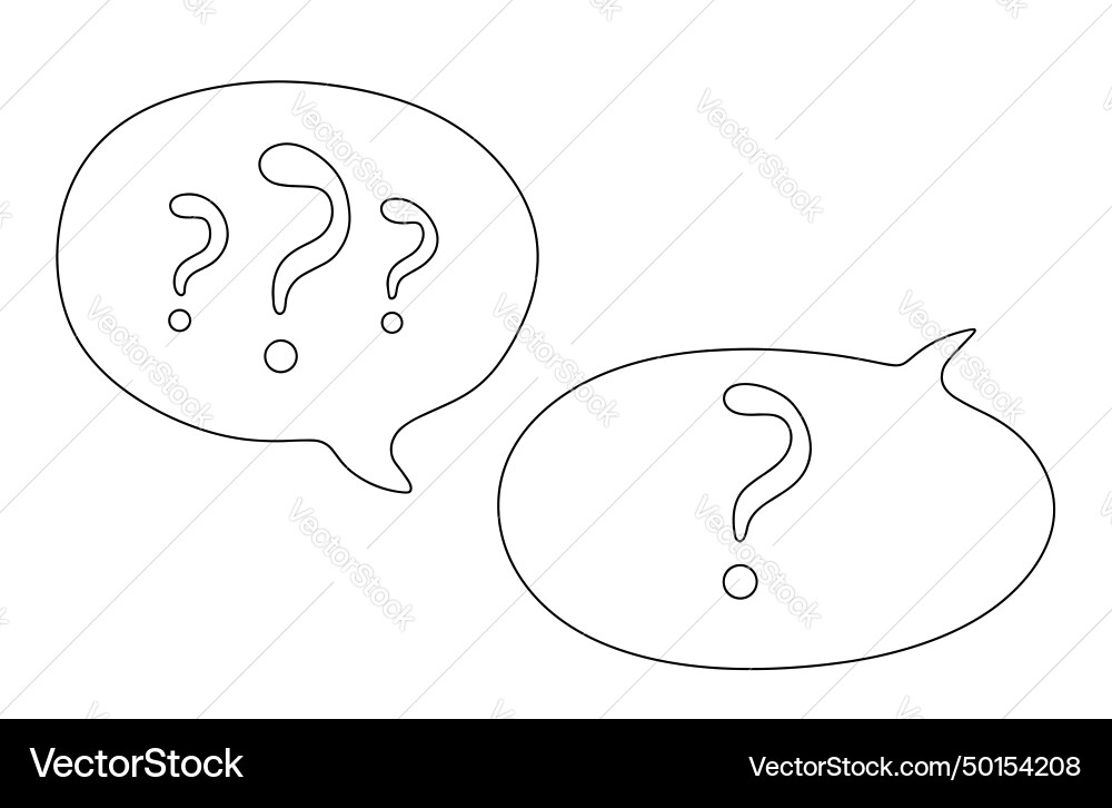 Speech cloud question mark ask Vector Image