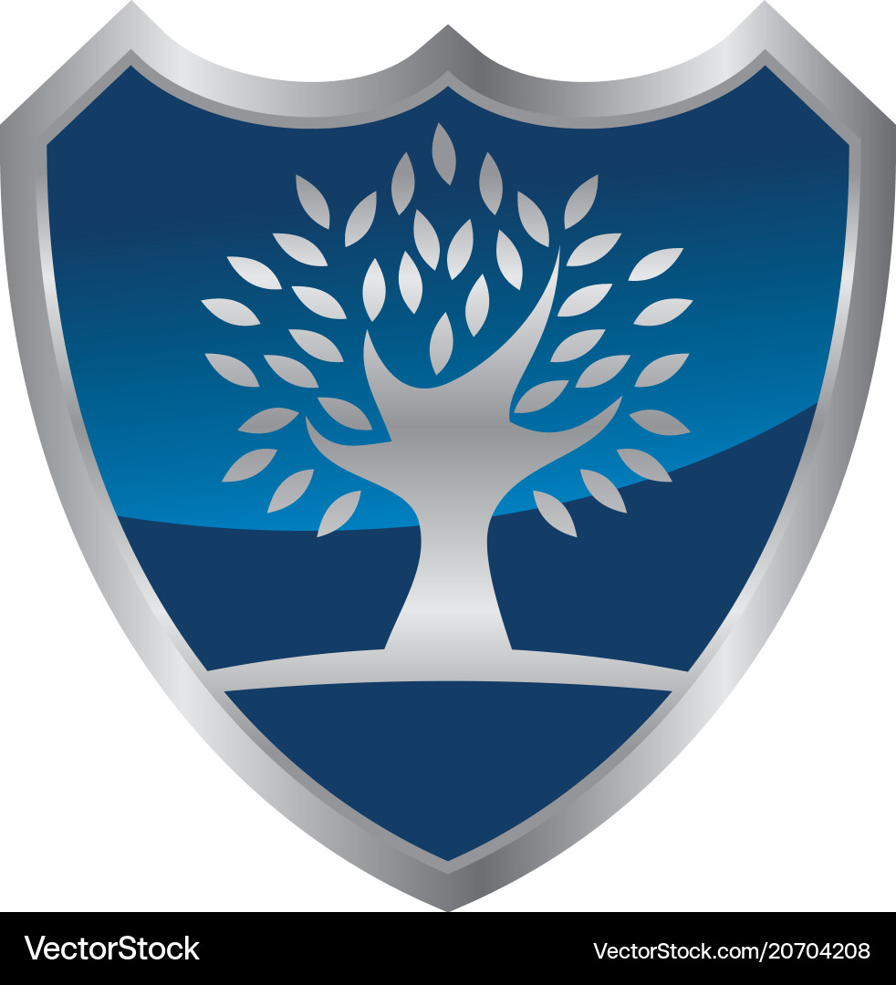 Tree shield Tree shield Vector Image