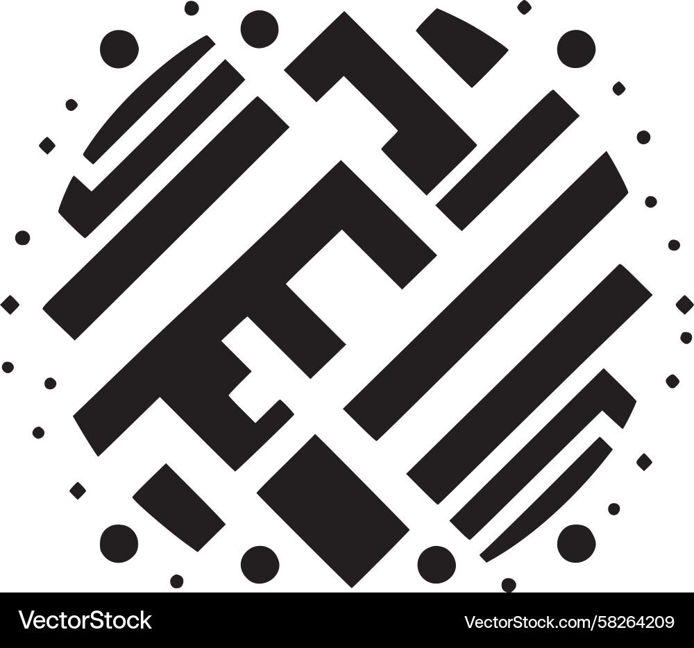 Abstract Circle Pattern Vector Image