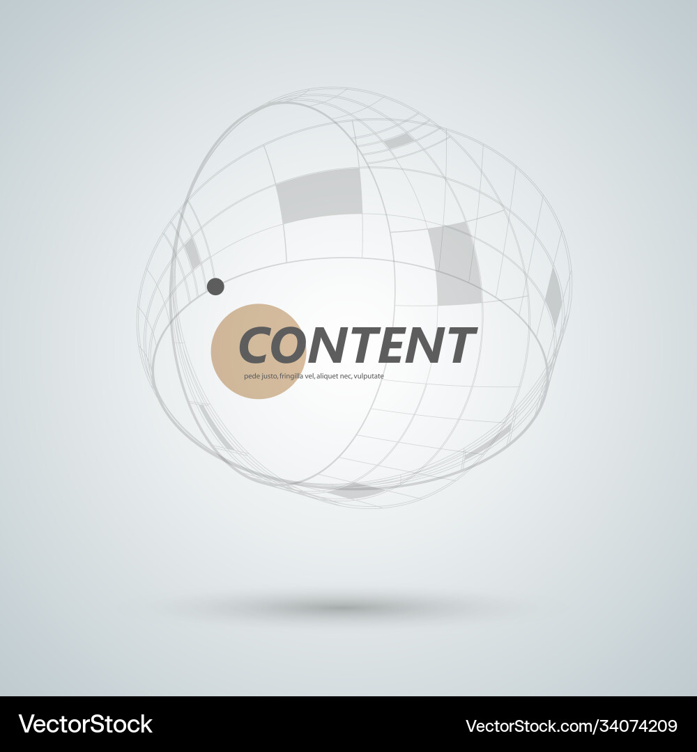 Abstract connect circle design background Abstract connect circle design background vector image