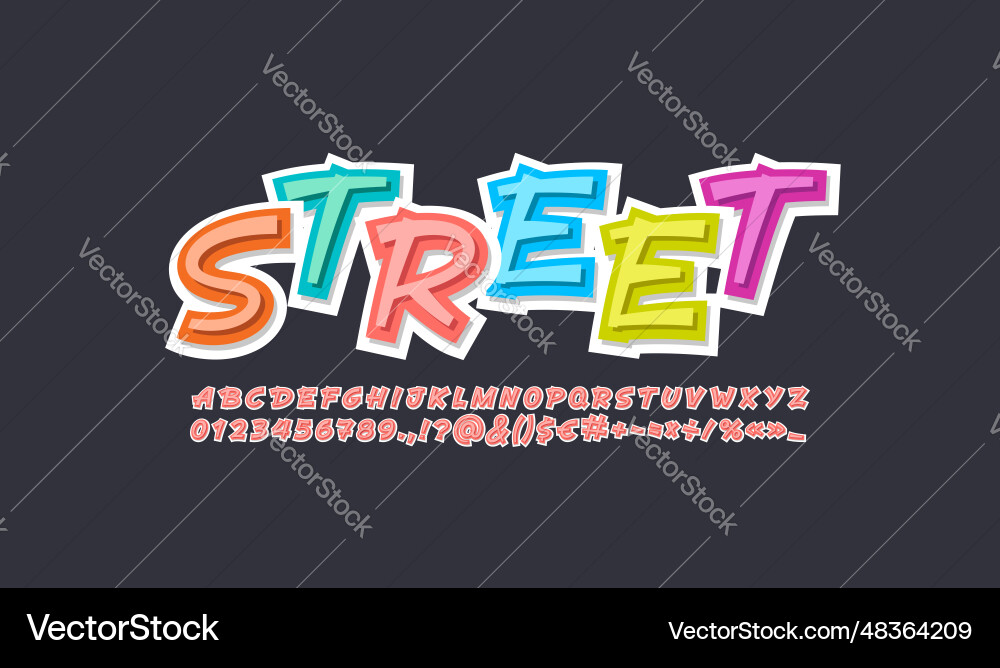 Comic handwritten font script cursive alphabet Comic handwritten font script cursive alphabet vector image