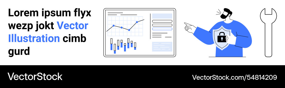 Graph analysis security awareness and tools Graph analysis security awareness and tools Vector Image