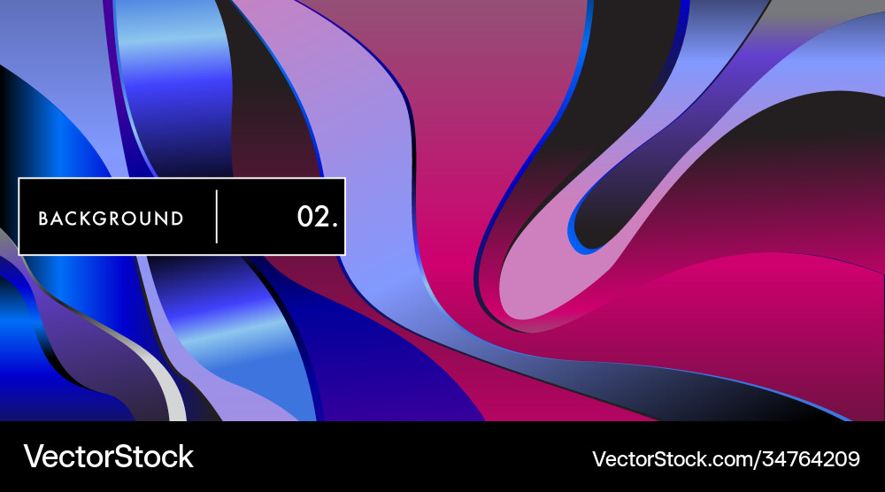 Liquid color background design fluid gradient vector image