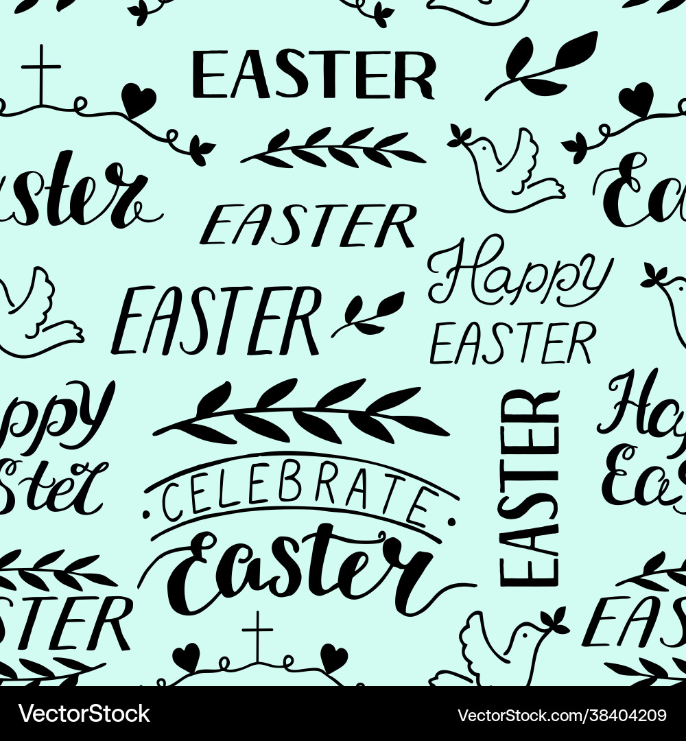 Seamless colorful pattern with a cross dove Vector Image