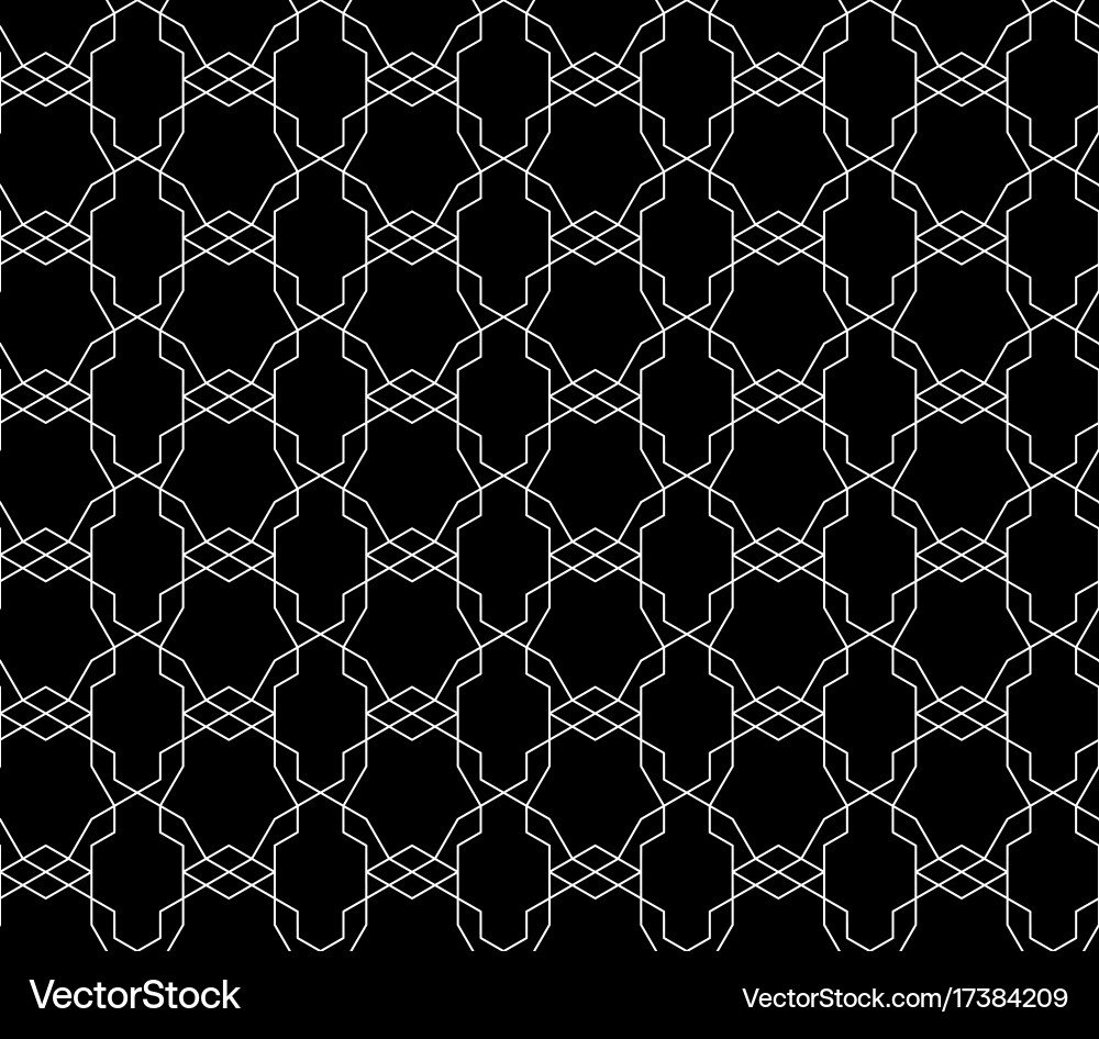 Seamless geometric pattern with editable vector image