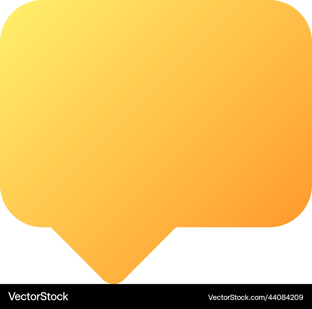 Speech box pixel perfect flat gradient color ui Speech box pixel perfect flat gradient color ui vector image