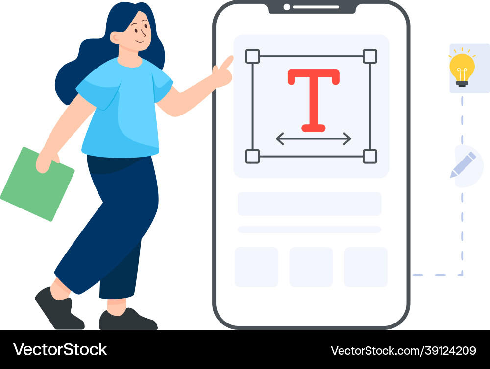 Text editor Vector Image