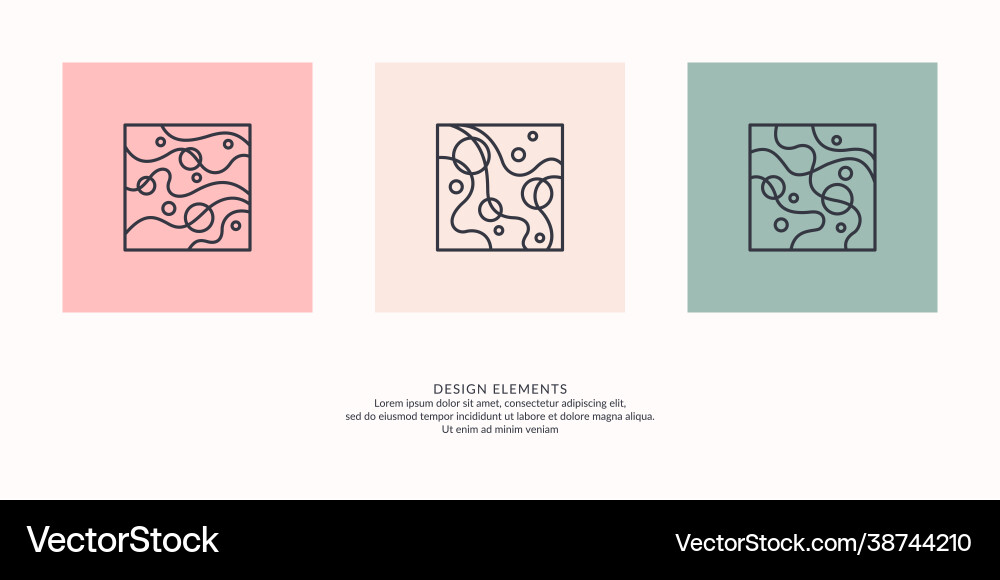 A set modern backgrounds with abstract elements A set modern backgrounds with abstract elements vector image