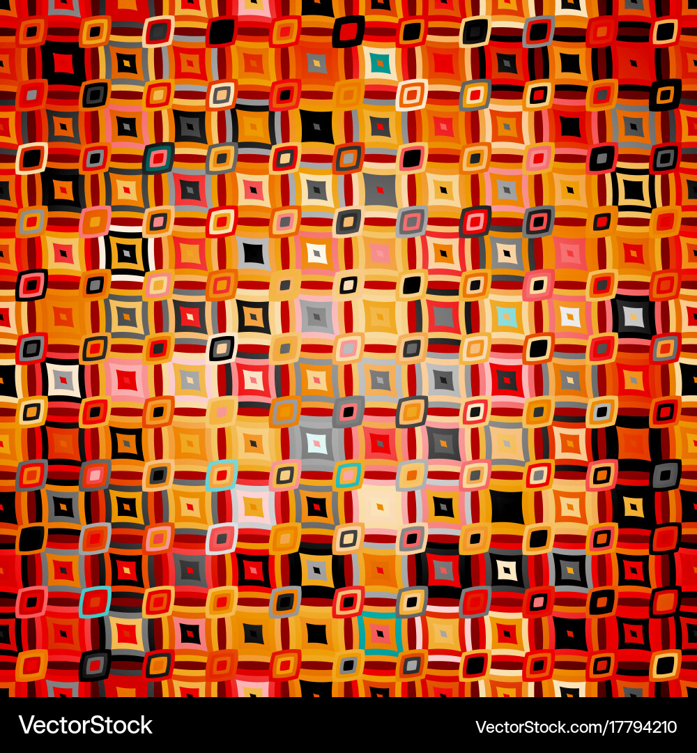 Abstract geometric pattern in disco style vector image