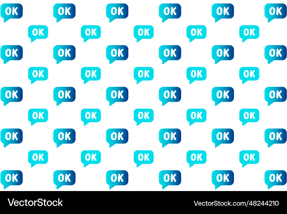 Abstract ok message pattern background Abstract ok message pattern background vector image