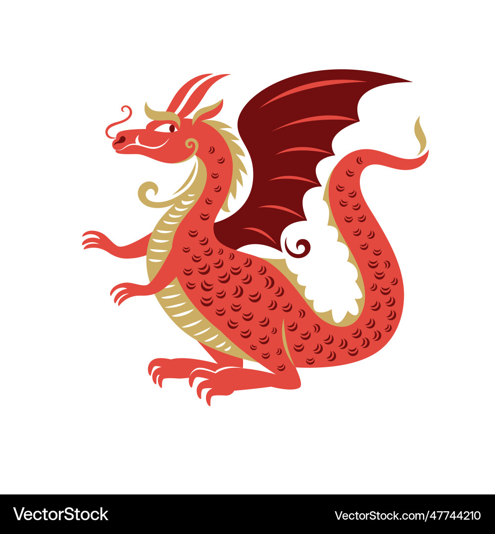 Chinese happy new year 2024 of the dragon Chinese happy new year 2024 of the dragon vector image