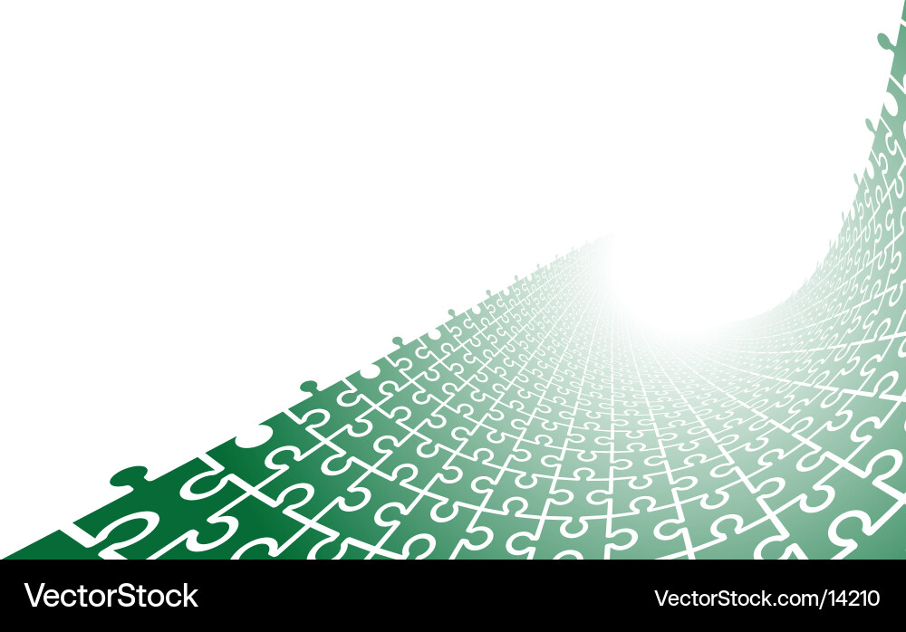 Colorful Puzzle Fragment Background Vector Image