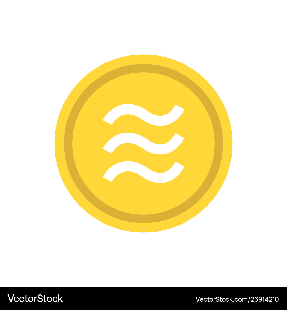 Libra coin icon crypto currency virtual money – Royalty-Free Vector |  VectorStock