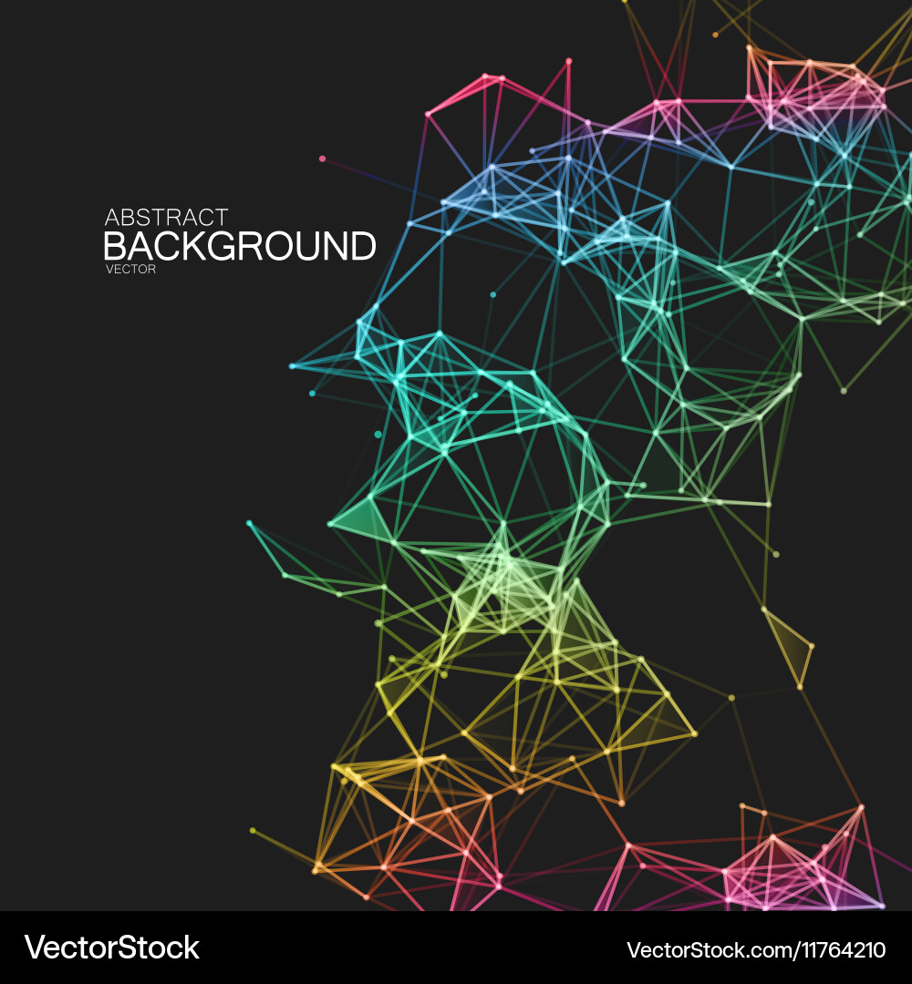 Network Particle Data Flow vector image
