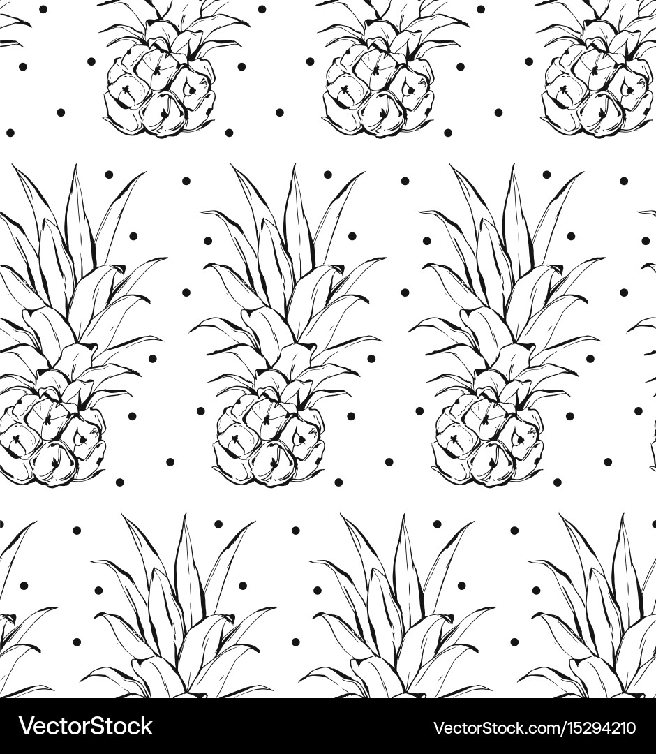 Pineapple pattern simple Vector Image