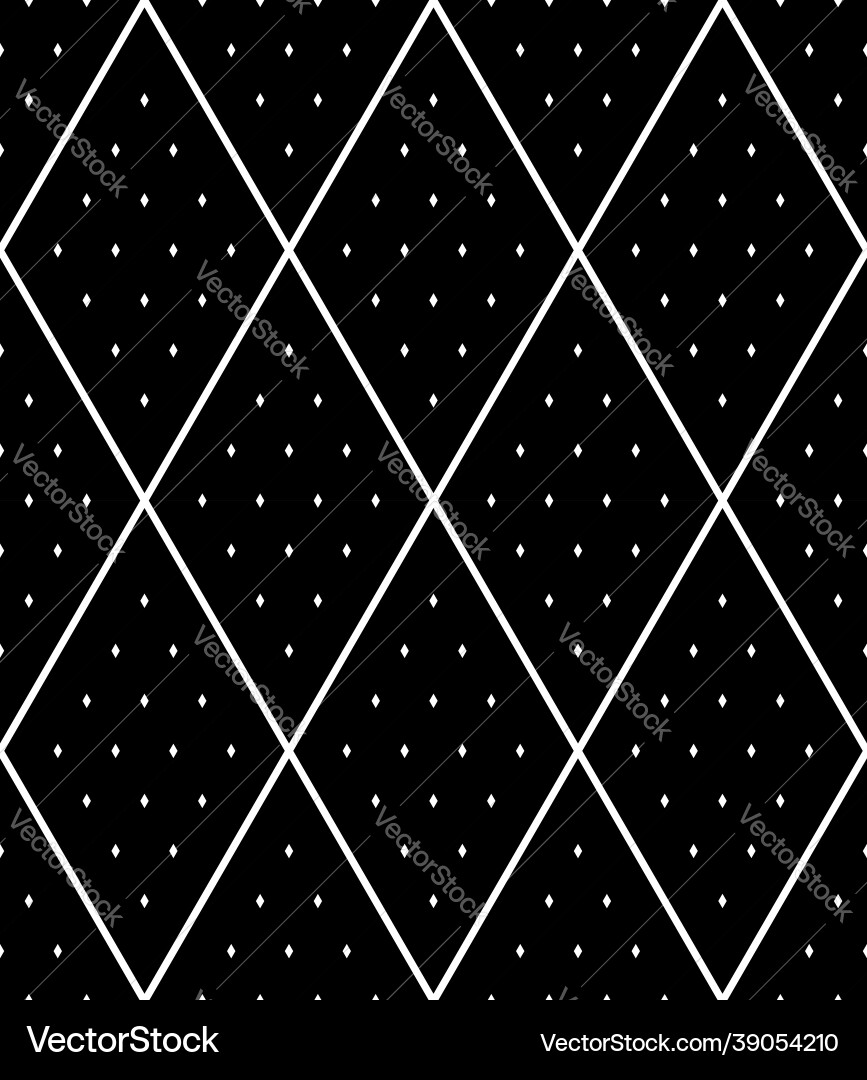 Seamless diamonds and dots pattern Seamless diamonds and dots pattern vector image