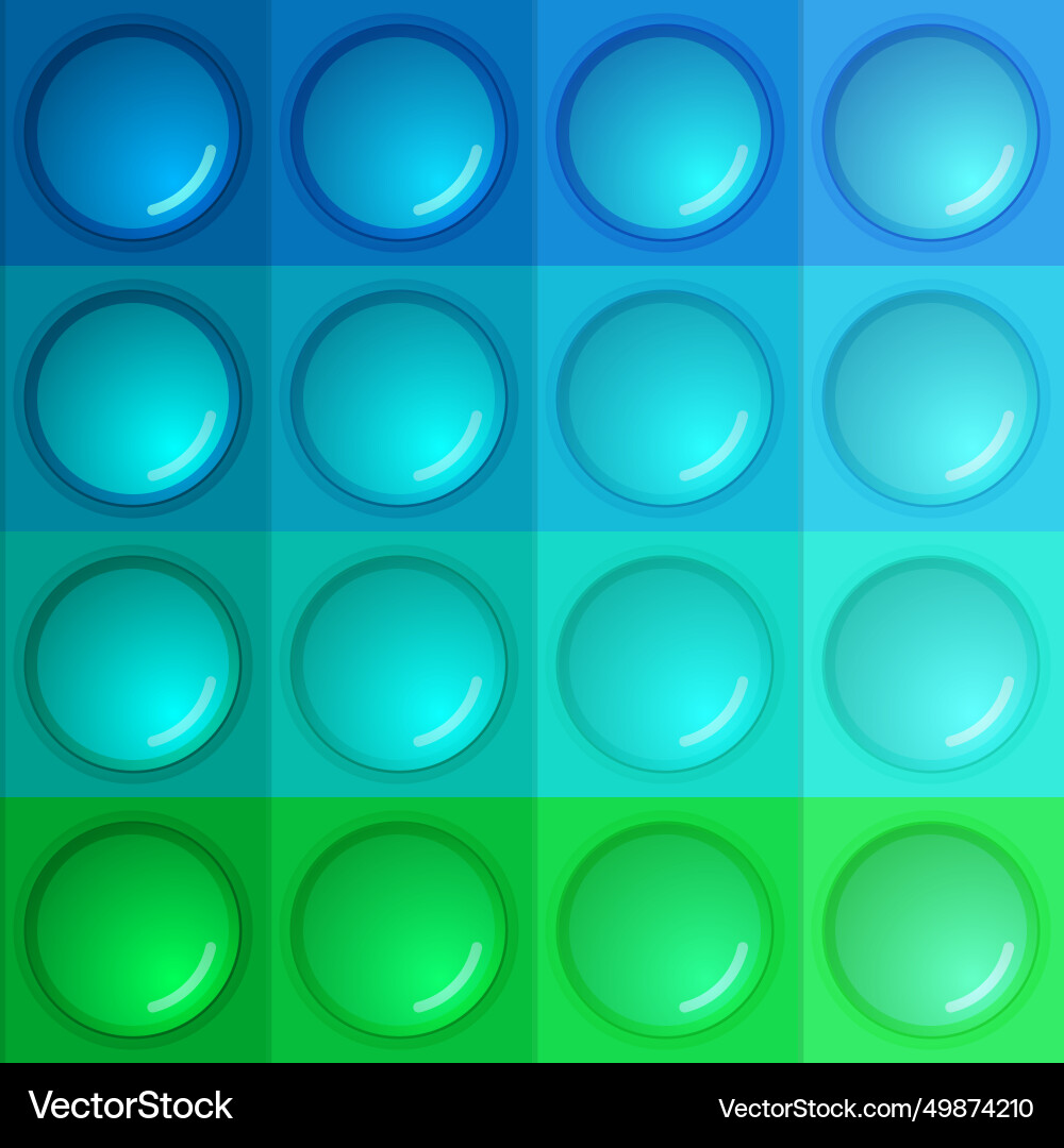 Seamless pattern with trendy game pop it simple Vector Image
