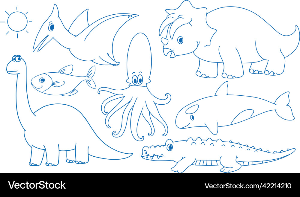Set of simple children hand drawing objects Set of simple children hand drawing objects Vector Image