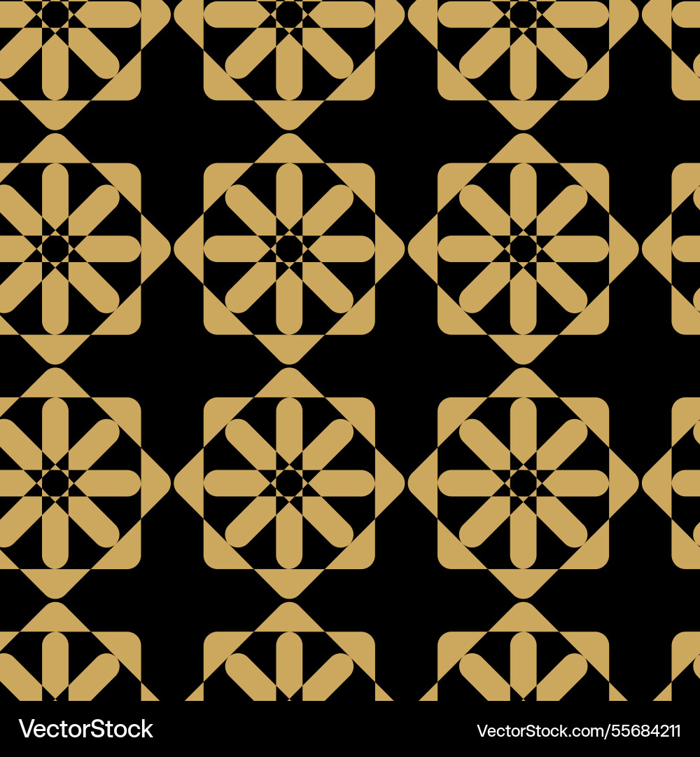 Abstract geometric pattern with square lines Vector Image