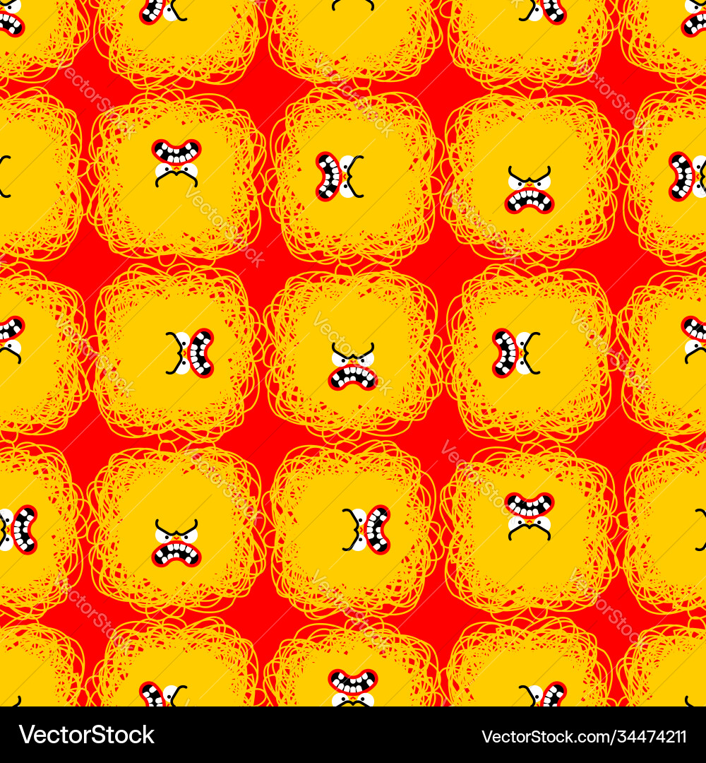 Anger red pattern seamless evil background texture Vector Image