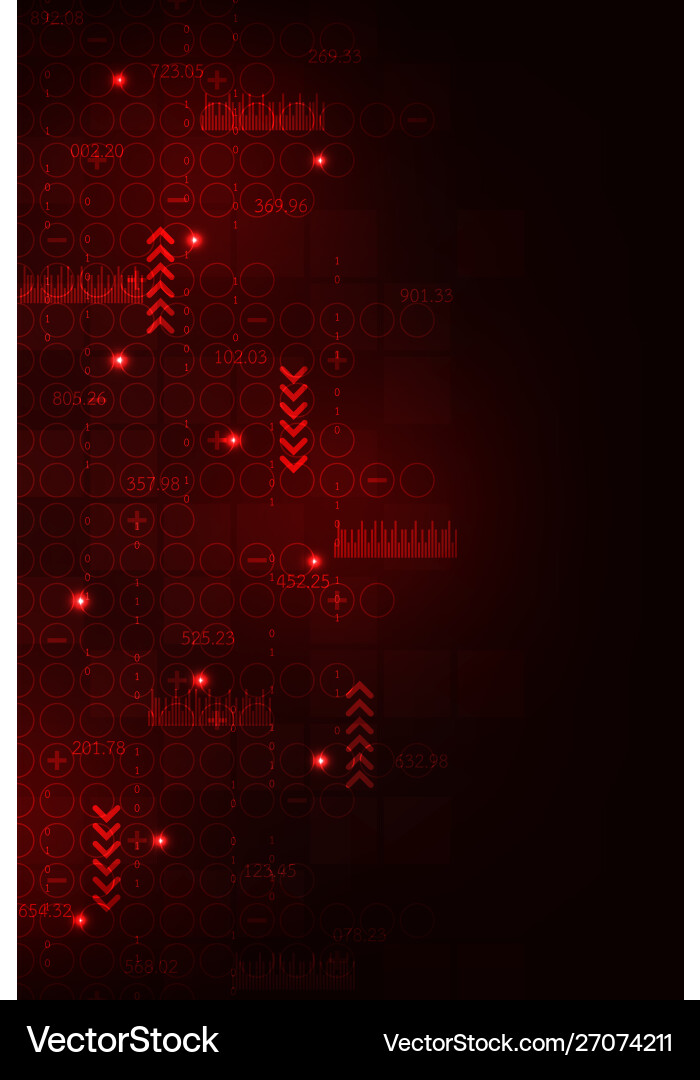 Calculation large amounts digital data Vector Image