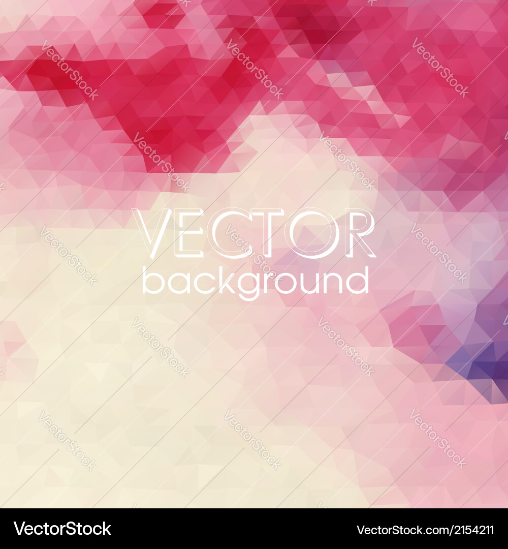 Colorful abstract background with triangles vector image