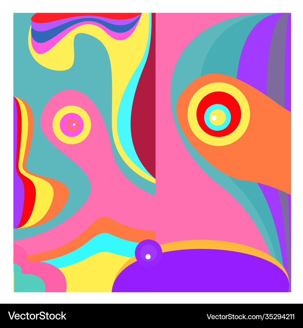 Colorful geometric and curve background pattern Colorful geometric and curve background pattern vector image