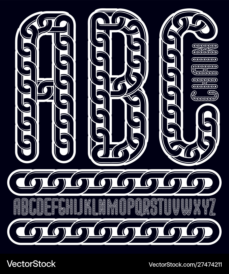 Condensed tall font trendy typescript can be used Condensed tall font trendy typescript can be used vector image