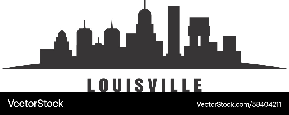 Louisville skyline Vector Image