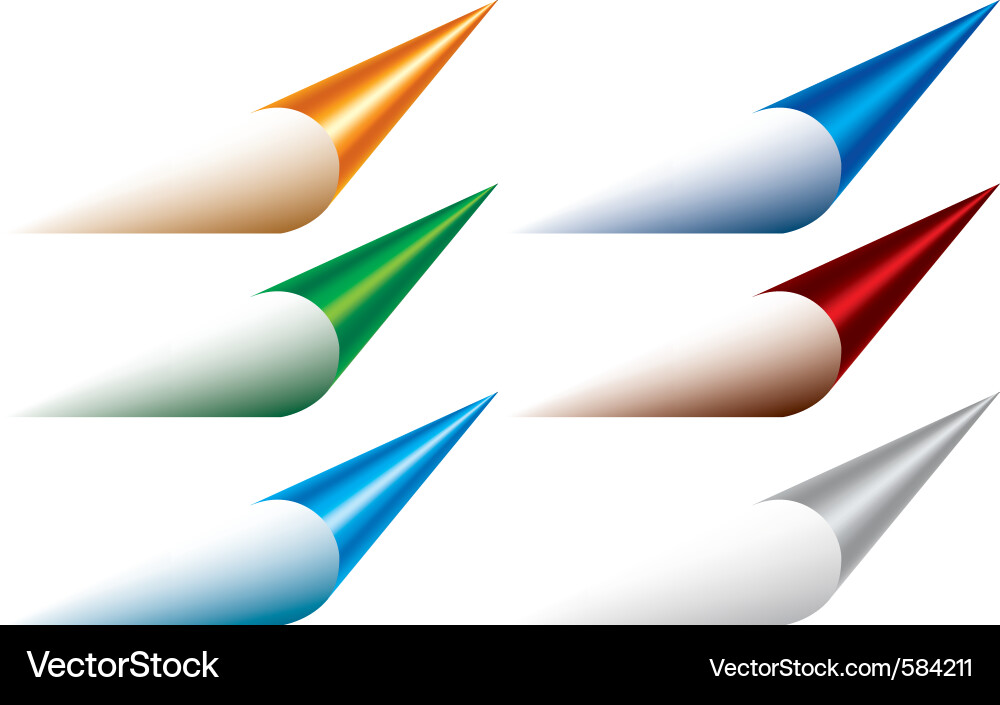 Page Curl Effect vector image