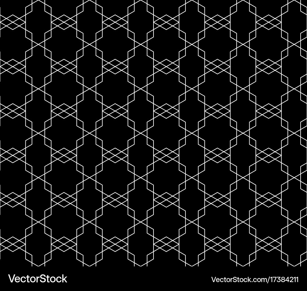 Seamless geometric pattern with editable vector image