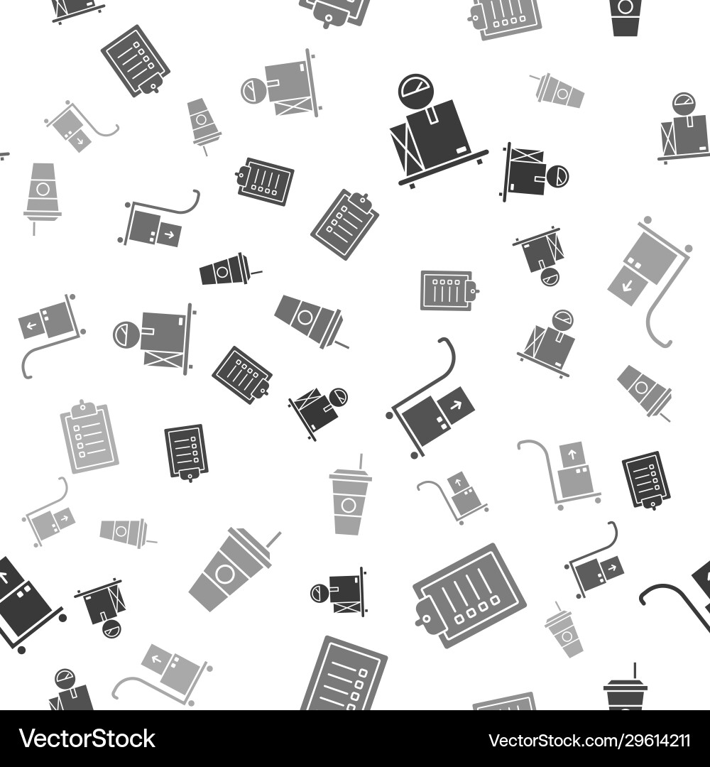 Set scale with cardboard box verification Vector Image