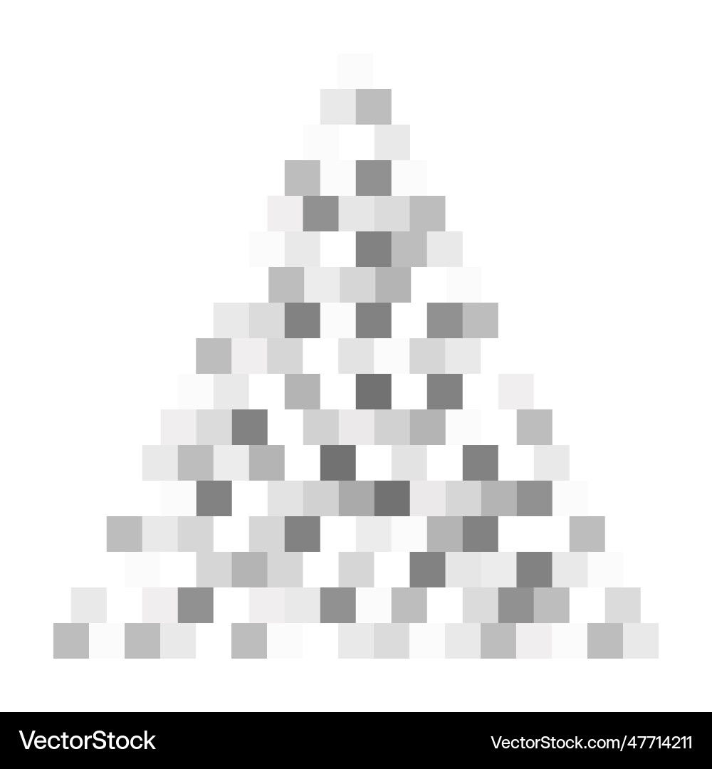Triangle shaped pattern with pixel censor blur Triangle shaped pattern with pixel censor blur vector image