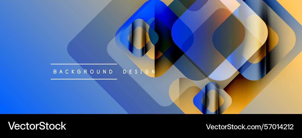 Abstract geometric shapes overlap creating Vector Image